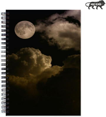

VenTechno A5 Diary(Moon Designer Wirebound Ruled Paper Sheets Personal and Office Stationary Notebooks Diary, Multicolor)