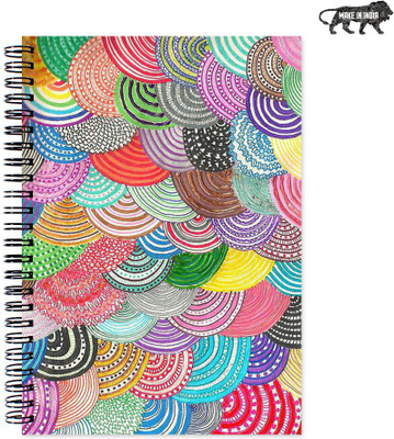 

VenTechno A5 Diary(Cute Designer Wirebound Ruled Paper Sheets Personal and Office Stationary Notebooks Diary, Multicolor)