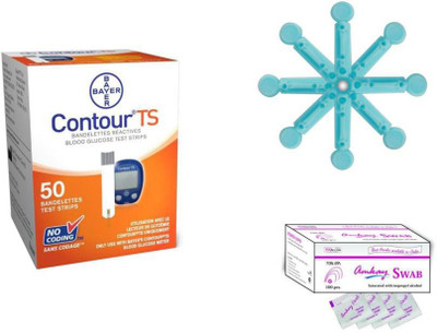 

Bayer CONTOUR TS 50 Strips + 100 Lancets + 100 Swabs Health Care Appliance Combo