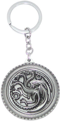 

Aura Game Of Thrones Fire And Blood Round Full Metal Key Chain