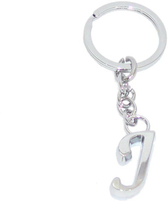 

Aura Chrome Plated Personalise Alphabet J Key Chain