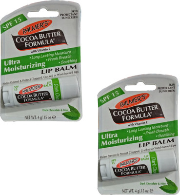

Palmer's Dark Chocolate and Mint Lip Balm Pack of 2 Mint(Pack of: 2, 8 gm)