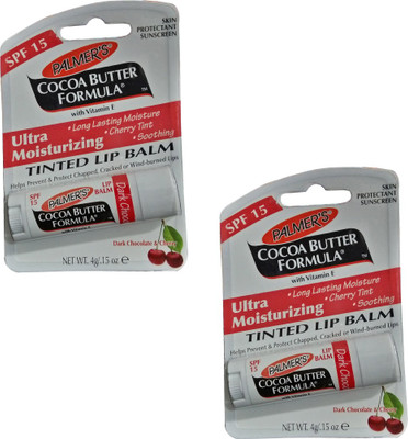 

Palmer's Dark Chocolate and Cherry Lip Balm Pack of 2 Cherry(Pack of: 2, 8 Gm)