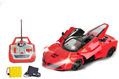 

Smiles Creation 1:16 Scale Rechargeable Remote Control Ferrari Car with Opening Doors Toys for Kids(Red)