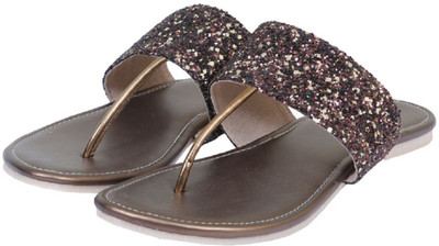 

Port Women gold Flats