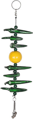 

AIR9 NIMBU MIRCHI METAL CAR / HOME HANGING Decorative Showpiece - 23 cm(Iron, Multicolor)