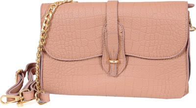 

la rooki Women Evening/Party Pink Leatherette Hand-held Bag