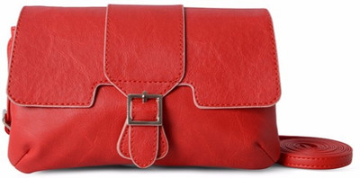 

Baggit Women Casual Red PU Sling Bag