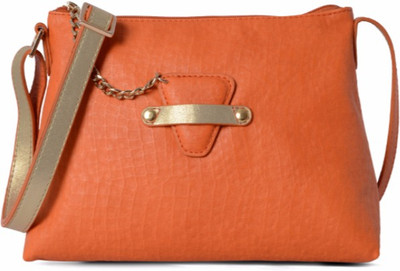 

Baggit Women Orange PU Sling Bag