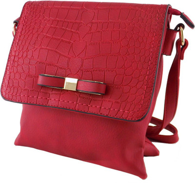 

Ripley Handbags Women Casual Red PU Sling Bag