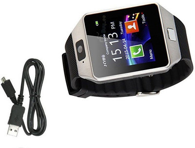 

A2Z shop BLUETOOTH smartwatch and FITNESS TRACKER for Alcatel One Touch Idol Ultra Silver Smartwatch(Black Strap Regular)