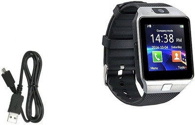 

ESTAR Smartwatch with calling function compatible with Micromax Canvas Amaze Silver Smartwatch(Silver Strap Regular)