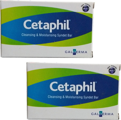 

Cetaphil Cleansing & Moisturising Syndet Bar Pack of 2(75 g, Pack of 2)