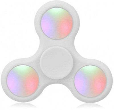 

Reglox LED Light Tri-spinner Fidget Toy Hand Spinner - White(White)