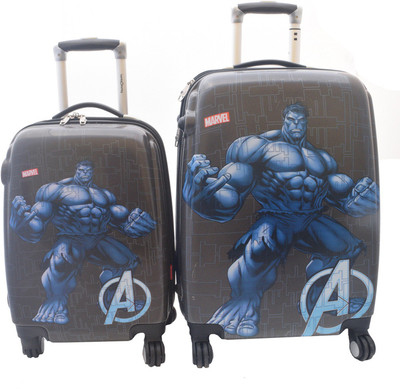 

Texas USA Kids HULK Printed Combo Cabin Luggage -  inch(Grey