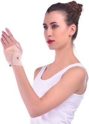 

Orthosys WRIST BRACE WITH THUMB UNI SIZE ( 5 INCH TO 9.5 INCH) Wrist Support (Free Size, SKIN), Beige