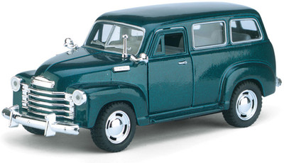 

Kinsmart 5'' 1:36 Scale Pull Back Action 1950 Chevrolet Suburban Carryall Car Toys for Kids from Smiles Creation(Multicolor)