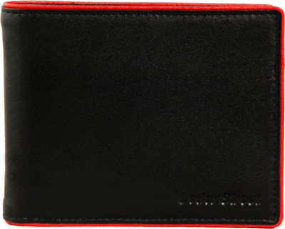 

Leder Street Men Black Genuine Leather Wallet(7 Card Slots)
