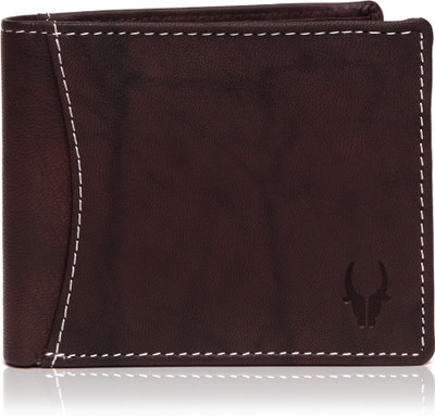WildHorn Men Brown Genuine Leather Wallet(8 Card Slots)