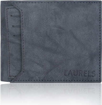 

Laurels Men Black Genuine Leather Wallet(5 Card Slots)