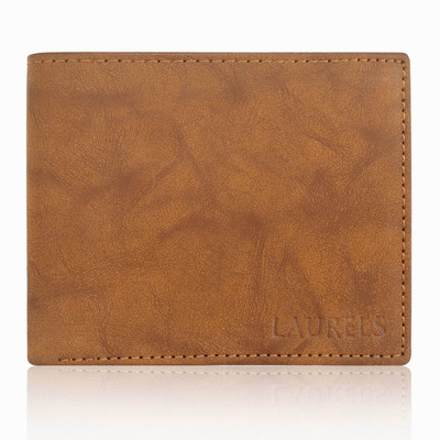 

Laurels Men Casual Beige Genuine Leather Wallet(5 Card Slots)