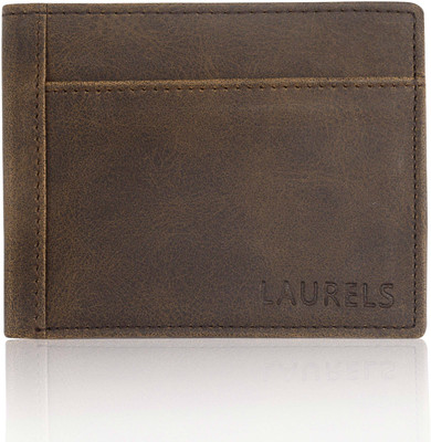 

Laurels Men Brown Genuine Leather Wallet(5 Card Slots)