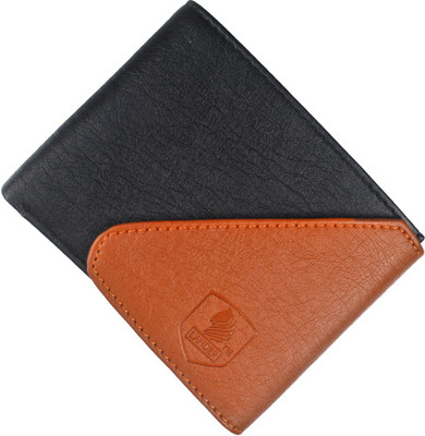 

LANDER Men Black, Tan Genuine Leather Wallet(4 Card Slots)