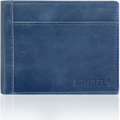 

Laurels Men Blue Genuine Leather Wallet(5 Card Slots)