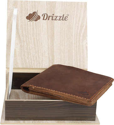 

Drizzle Men Brown Genuine Leather Wallet(6 Card Slots)