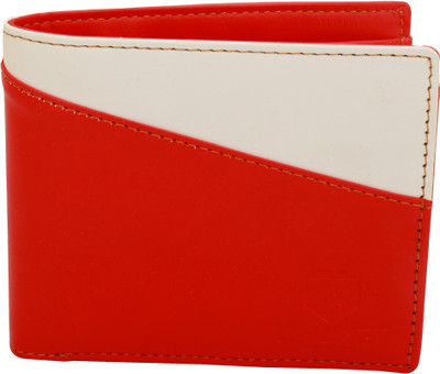 

Wocket Men Red Genuine Leather Wallet(6 Card Slots), Red-01