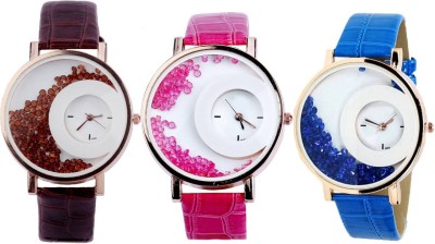 Shivam Retail SR-11 Stylish Moving Beads Different Color Pack Of 3 Watch  - For Girls   Watches  (Shivam Retail)