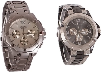 Rosra SM Silver-Black-025 Watch  - For Men   Watches  (Rosra SM)