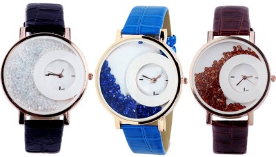 Shivam Retail SR Stylish Moving Beads Different Color Pack Of 3 Watch  - For Girls   Watches  (Shivam Retail)