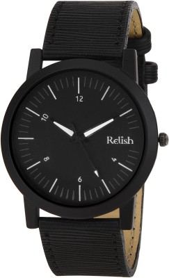 Relish RE-S8057BB Black SLIM Watch  - For Men   Watches  (Relish)