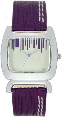 keepkart LOREM 207 New Fresh Arrival Purple Leather Strap Stylish Watch  - For Girls   Watches  (Keepkart)