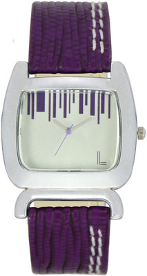 keepkart LOREM 207 New Fresh Arrival Purple Leather Strap Stylish Watch  - For Girls   Watches  (Keepkart)