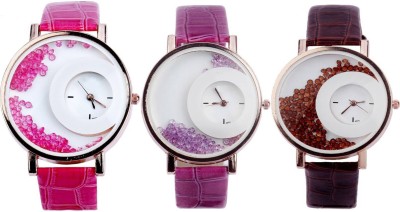 Shivam Retail SR-17 Stylish Moving Beads Different Color Pack Of 3 Watch  - For Girls   Watches  (Shivam Retail)