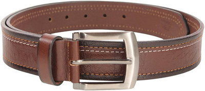 

Leatherwala Men Casual Black Genuine Leather Belt, Men party;formal light brown