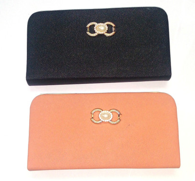 

MODESTIE Casual Black, Orange Clutch