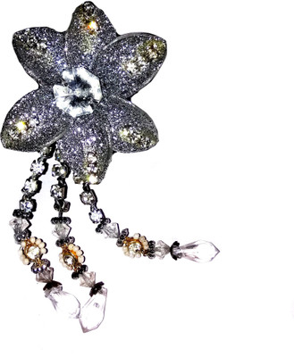 

Shrungarika Fashionable silver Hair Clip(Silver)