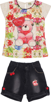 

Anand Suit Collection Girls Party(Festive) Top Shorts(Multicolor, Multicolour