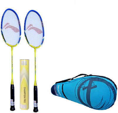 

Li-Ning XP 60 II 1PC Badminton Racquet,Triumph 302 Navy/Sky Kitbag,1 Champion Pro Shuttle Badminton Kit