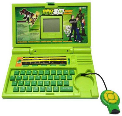 

HALO NATION 20 Activities Ben 10 English Learner Kids Educational Laptop(Green)