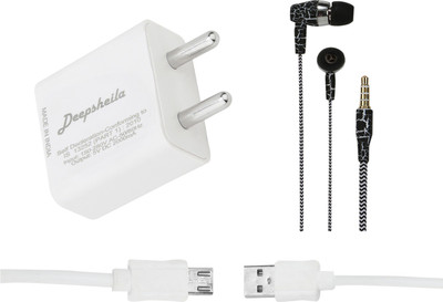 Deepsheila Wall Charger Accessory Combo for ZOPO SPEED 8(White)