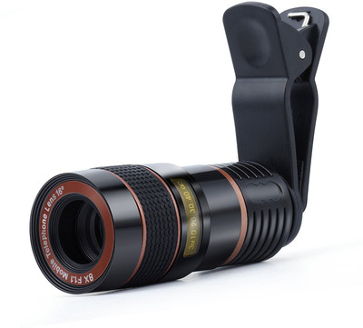 

DMG 8X Zoom Magnifier Optical Telescope Mobile Phone Camera Lens with Universal Phone Holder Mobile Phone Lens(Wide and Macro)