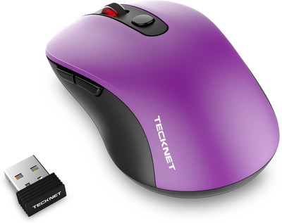

Tecknet M001 Pure Wireless Optical Gaming Mouse(Bluetooth, Purple)
