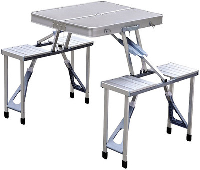 

Pushcart Plastic Outdoor Table(Finish Color - SILVER)
