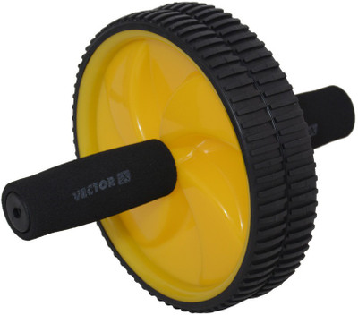 

Vector X DOUBLE EXERCISE WHEEL VX-802 Ab Exerciser(Yellow, Black), Black;yellow
