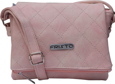 

Fristo Women Casual Pink PU Sling Bag