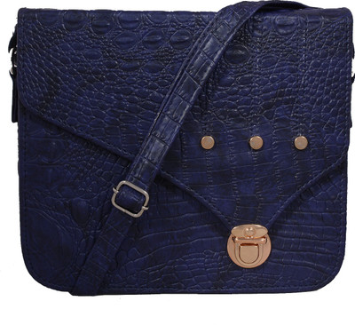 

Fristo Women Casual Blue PU Sling Bag